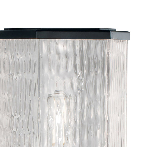 Atlas Polygon 12.75'' High 1-Light Outdoor Post Light - Sleek Matte Black Design for Modern Spaces OL11273-BK