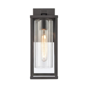 Atlas Augusta 1-Light Outdoor Sconce - Elegant Lantern Design for Entryways and Patios, Weather Resistant Matte Black 5'' OL11288-BK