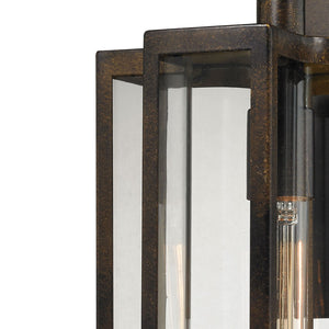 Atlas Bianca Outdoor Sconce - Elegant 1-Light Fixture with Curved Seeded Glass for Timeless Charm Hazelnut Bronze 8'' OL11291-BZ