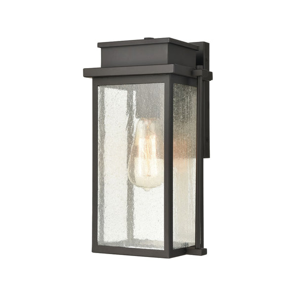 Atlas Braddock 17'' High 2-Light Outdoor Sconce - Elegant Urban Design with Warm Seeded Glass Illumination Architectural Bronze 8'' OL11292-BZ