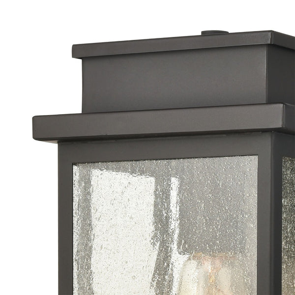 Atlas Braddock 17'' High 2-Light Outdoor Sconce - Elegant Urban Design with Warm Seeded Glass Illumination Architectural Bronze 8'' OL11292-BZ