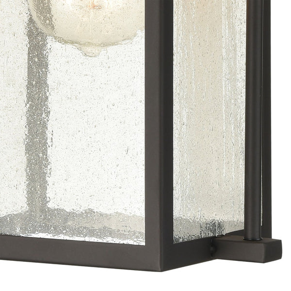 Atlas Braddock 17'' High 2-Light Outdoor Sconce - Elegant Urban Design with Warm Seeded Glass Illumination Architectural Bronze 8'' OL11292-BZ