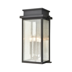 Atlas Braddock 17'' High 2-Light Outdoor Sconce - Elegant Urban Design with Warm Seeded Glass Illumination Architectural Bronze 12'' OL11293-BZ
