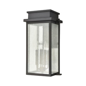 Atlas Braddock 17'' High 2-Light Outdoor Sconce - Elegant Urban Design with Warm Seeded Glass Illumination Architectural Bronze 12'' OL11293-BZ