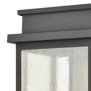 Atlas Braddock 17'' High 2-Light Outdoor Sconce - Elegant Urban Design with Warm Seeded Glass Illumination Architectural Bronze 12'' OL11293-BZ