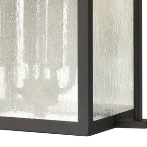 Atlas Braddock 17'' High 2-Light Outdoor Sconce - Elegant Urban Design with Warm Seeded Glass Illumination Architectural Bronze 12'' OL11293-BZ
