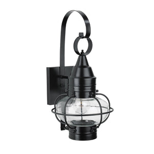Atlas Classic Onion 16'' High 1-Light Outdoor Sconce - Timeless Coastal Charm in Sleek Black Finish OL11295-BK1