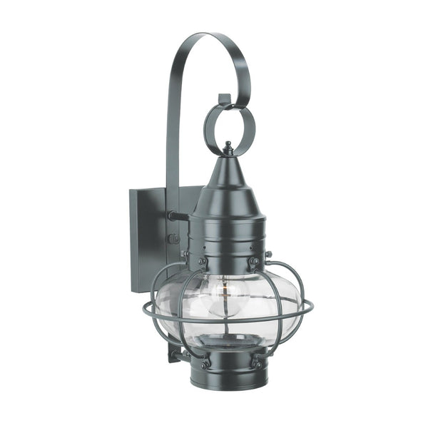 Atlas Classic Onion Outdoor Sconce 16" High - Elegant Gun Metal 1-Light Fixture for Coastal Charm & Durability OL11295-GY1