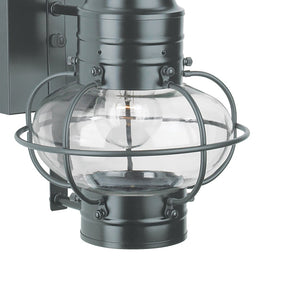 Atlas Classic Onion Outdoor Sconce 16" High - Elegant Gun Metal 1-Light Fixture for Coastal Charm & Durability OL11295-GY1