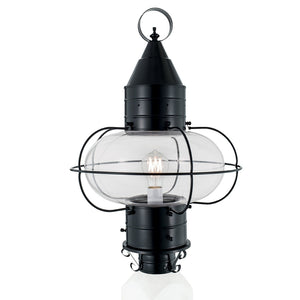 Atlas Classic Onion 22.5'' High 1-Light Outdoor Post Light - Black, Coastal Charm for Patios & Gardens OL11297-BK1