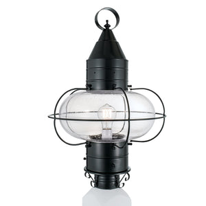 Atlas Classic Onion 22.5'' High 1-Light Outdoor Post Light - Elegant Black Brass Design for Patios & Pathways OL11297-BK2