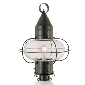 Atlas Classic Onion 22.5'' High Outdoor Post Light - Gun Metal, Coastal Charm for Pathways & Gardens OL11297-GY1