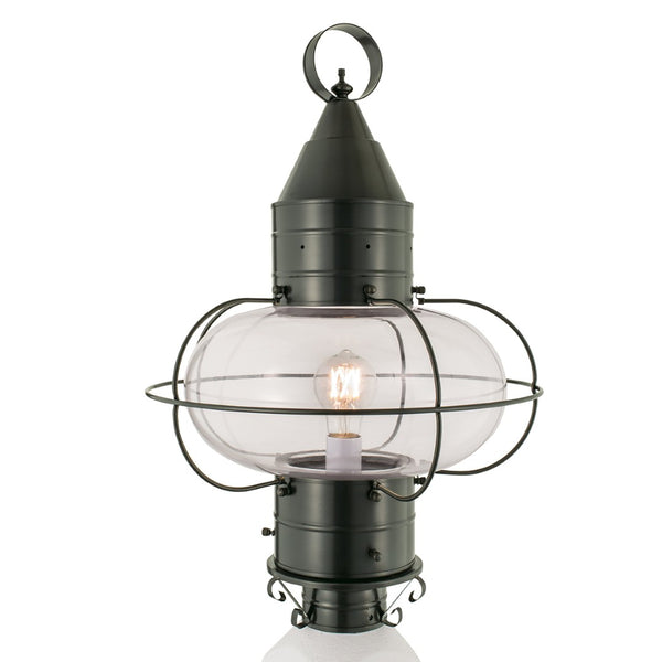 Atlas Classic Onion 22.5'' High Outdoor Post Light - Gun Metal, Coastal Charm for Pathways & Gardens OL11297-GY1