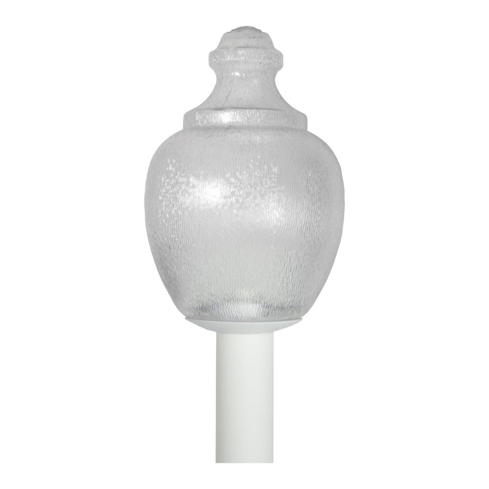 Atlas Etch 15.5'' High 1-Light Outdoor Post Light - Modern White Design for Elegant Pathway Illumination OL11303-WH