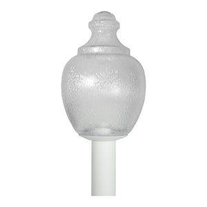 Atlas Etch 15.5'' High 1-Light Outdoor Post Light - Modern White Design for Elegant Pathway Illumination OL11303-WH