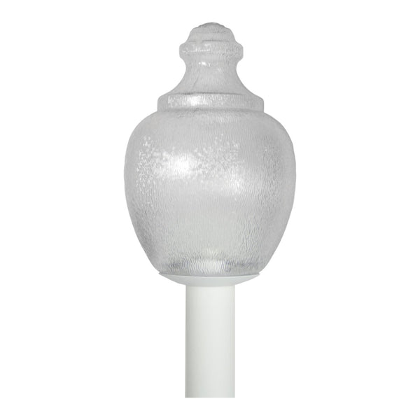 Atlas Etch 15.5'' High 1-Light Outdoor Post Light - Modern White Design for Elegant Pathway Illumination OL11303-WH