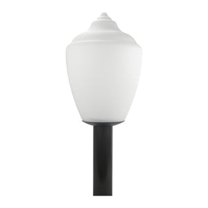 Atlas Etch 16" High 1-Light Outdoor Post Light - Elegant Black Lantern for Pathways & Garden Accents OL11304-BK