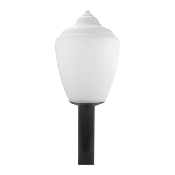Atlas Etch 16" High 1-Light Outdoor Post Light - Elegant Black Lantern for Pathways & Garden Accents OL11304-BK
