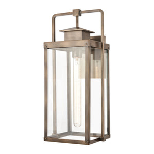 Atlas Crested Butte 14-Inch High Outdoor Sconce - Timeless Mission-Style Lighting for Your Home Exterior Vintage Brass 9'' OL11306-BS