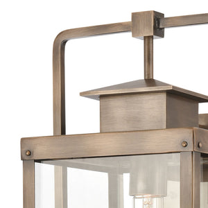 Atlas Crested Butte 14-Inch High Outdoor Sconce - Timeless Mission-Style Lighting for Your Home Exterior Vintage Brass 9'' OL11306-BS