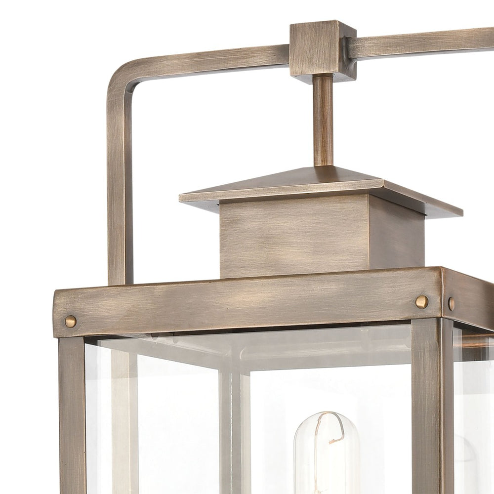 Atlas Crested Butte 23'' High 1-Light Outdoor Post Light - Vintage Brass, Charming Mission-Style Design OL11307-BS