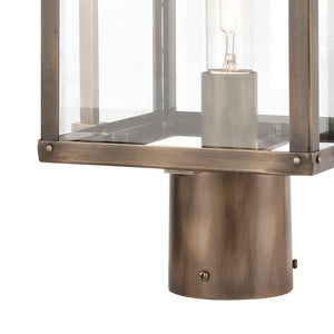 Atlas Crested Butte 23'' High 1-Light Outdoor Post Light - Vintage Brass, Charming Mission-Style Design OL11307-BS