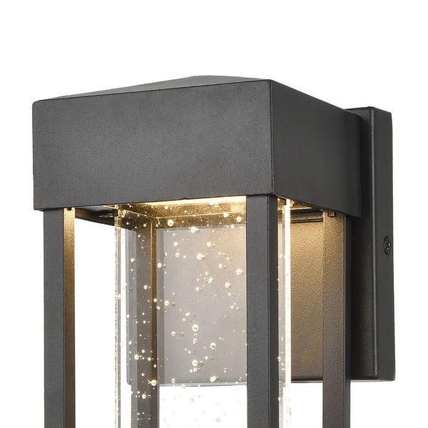 Atlas Emode 10'' High 1-Light Outdoor Sconce – Modern Matte Black LED Design for Entryways & Porches OL11310-BK