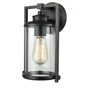 Atlas Frampton 11" High 1-Light Outdoor Wall Sconce in Aged Bronze - Classic Charm with Modern Touch OL11318-BZ