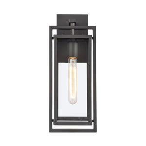 Atlas Gladwyn Outdoor Sconce for Modern Homes - Elegant Aluminum Frame with Clear Glass Panes, Weather-Resistant Matte Black 6.25'' OL11320-BK