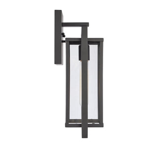 Atlas Gladwyn Outdoor Sconce for Modern Homes - Elegant Aluminum Frame with Clear Glass Panes, Weather-Resistant Matte Black 6.25'' OL11320-BK