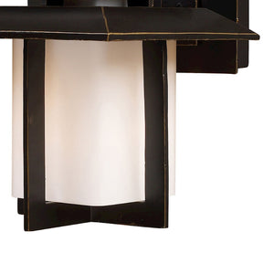 Atlas Kanso Outdoor Sconce - Elegant Japanese-Inspired Design for Modern Exterior Spaces and Safety Lighting Aged Bronze 8'' OL11330-BZ