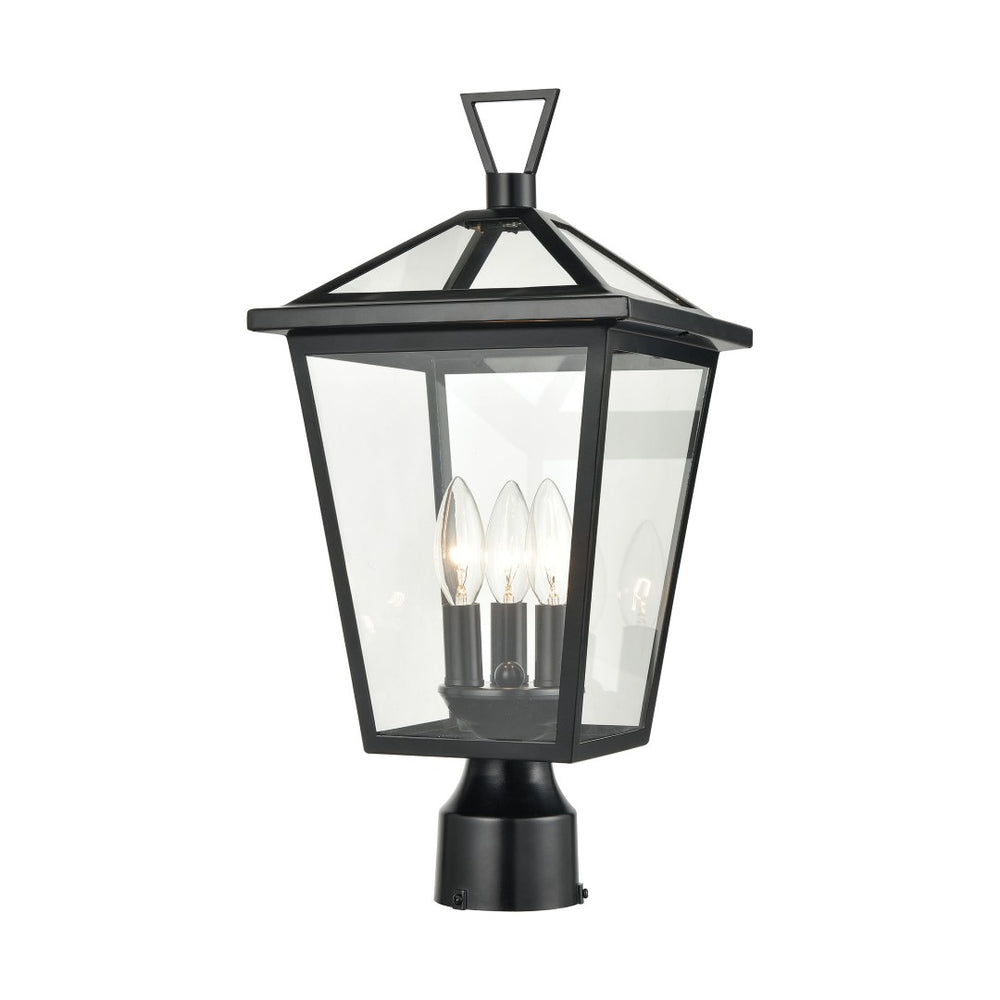 Atlas Main Street 19'' High 3-Light Outdoor Post Light - Timeless Black Design for Elegant Illumination OL11340-BK