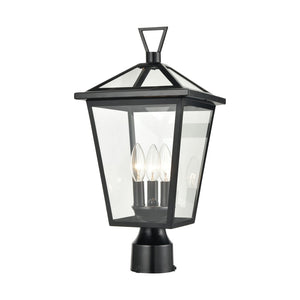 Atlas Main Street 19'' High 3-Light Outdoor Post Light - Timeless Black Design for Elegant Illumination OL11340-BK