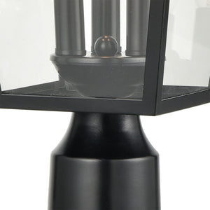 Atlas Main Street 19'' High 3-Light Outdoor Post Light - Timeless Black Design for Elegant Illumination OL11340-BK