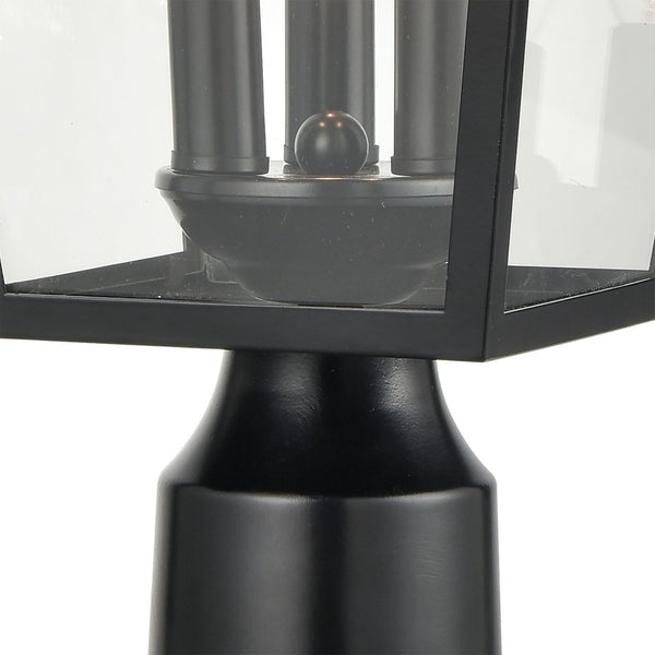 Atlas Main Street 19'' High 3-Light Outdoor Post Light - Timeless Black Design for Elegant Illumination OL11340-BK