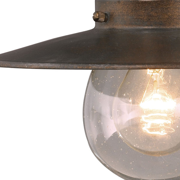 Atlas Maritime 10-Inch Nautical 1-Light Outdoor Sconce in Hazelnut Bronze - Coastal Charm & Durability OL11342-BZ