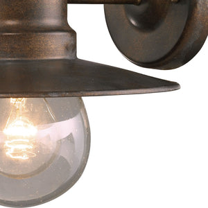 Atlas Maritime 10-Inch Nautical 1-Light Outdoor Sconce in Hazelnut Bronze - Coastal Charm & Durability OL11342-BZ
