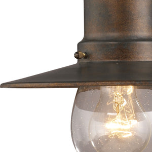 Atlas Maritime 12" High Coastal Outdoor Sconce in Hazelnut Bronze - Weather-Resistant, Charming Illumination OL11343-BZ