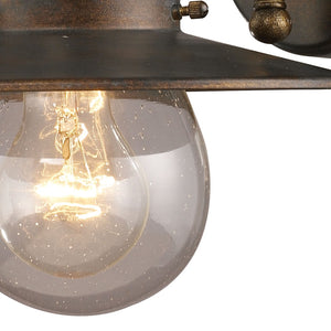Atlas Maritime 12" High Coastal Outdoor Sconce in Hazelnut Bronze - Weather-Resistant, Charming Illumination OL11343-BZ