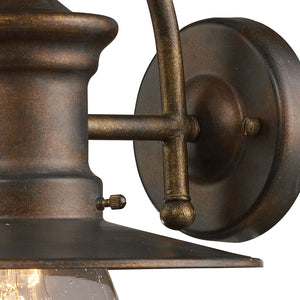 Atlas Maritime 12" High Coastal Outdoor Sconce in Hazelnut Bronze - Weather-Resistant, Charming Illumination OL11343-BZ