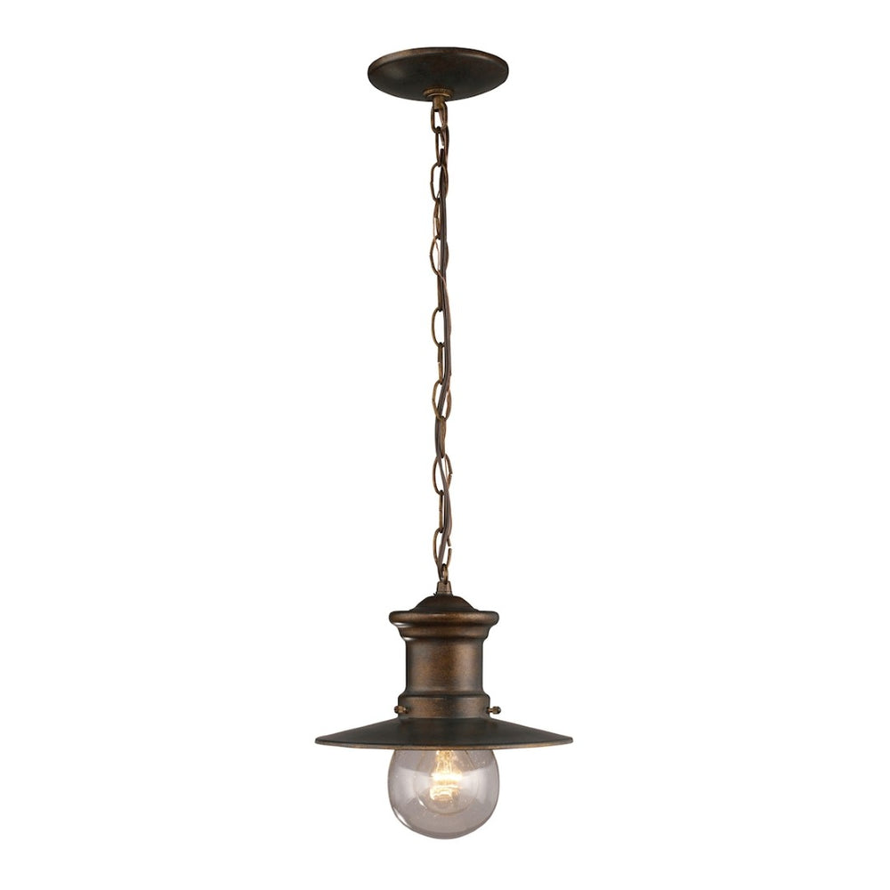 Atlas Maritime 9" Wide Nautical Outdoor Pendant Light in Hazelnut Bronze for Coastal Charm & Illumination OL11344-BZ