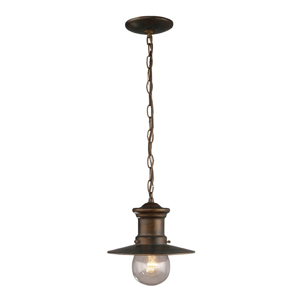 Atlas Maritime 9" Wide Nautical Outdoor Pendant Light in Hazelnut Bronze for Coastal Charm & Illumination OL11344-BZ