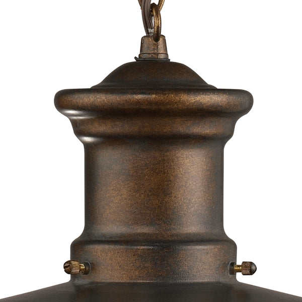 Atlas Maritime 9" Wide Nautical Outdoor Pendant Light in Hazelnut Bronze for Coastal Charm & Illumination OL11344-BZ