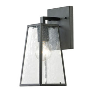 Atlas Meditterano 1-Light Outdoor Sconce - Stylish Transitional Design for Porch, Patio, and Entryway Lighting Matte Black 5'' OL11350-BK