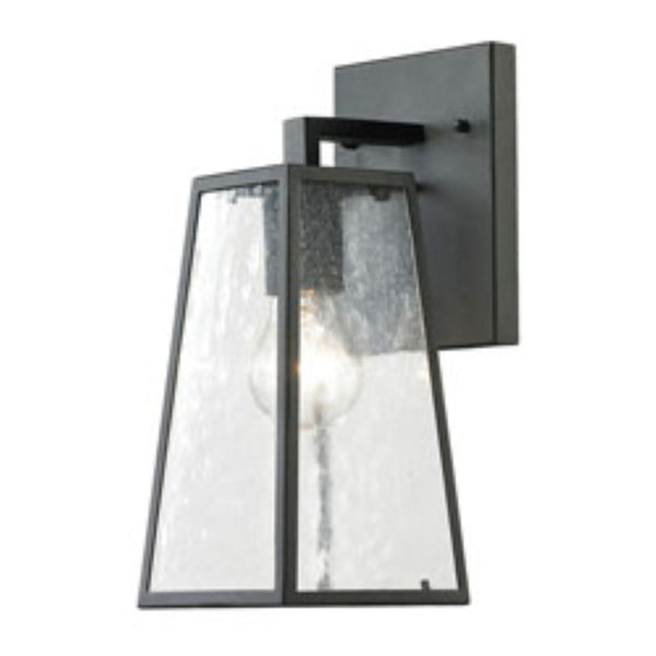 Atlas Meditterano 1-Light Outdoor Sconce - Stylish Transitional Design for Porch, Patio, and Entryway Lighting Matte Black 5'' OL11350-BK