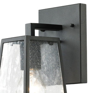 Atlas Meditterano 1-Light Outdoor Sconce - Stylish Transitional Design for Porch, Patio, and Entryway Lighting Matte Black 5'' OL11350-BK