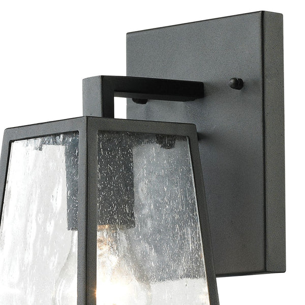 Atlas Meditterano 1-Light Outdoor Sconce - Stylish Transitional Design for Porch, Patio, and Entryway Lighting Matte Black 5'' OL11350-BK