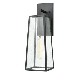 Atlas Meditterano 1-Light Outdoor Sconce - Stylish Transitional Design for Porch, Patio, and Entryway Lighting Matte Black 6'' OL11351-BK