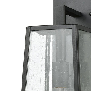 Atlas Meditterano 1-Light Outdoor Sconce - Stylish Transitional Design for Porch, Patio, and Entryway Lighting Matte Black 6'' OL11351-BK