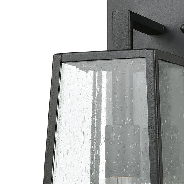 Atlas Meditterano 1-Light Outdoor Sconce - Stylish Transitional Design for Porch, Patio, and Entryway Lighting Matte Black 6'' OL11351-BK